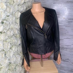 Just Cavalli Leather Moto Jacket